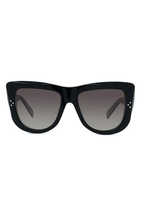 celine 57mm polarized flat top sunglasses|celine sunglasses nordstrom.